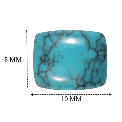 AA Blue Moon Turquoise (Cush 10x8 mm) 3.02 ctw