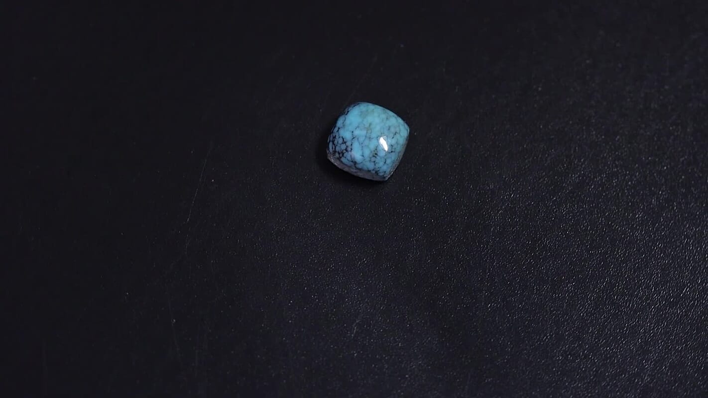 AA Blue Moon Turquoise (Cush 6X6 mm) 0.90 ctw