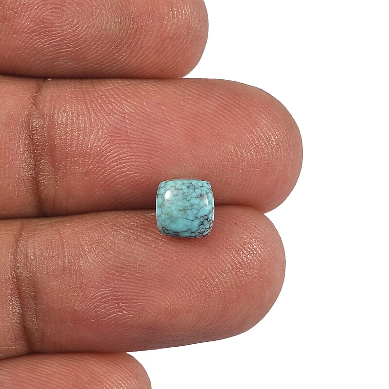 AA Blue Moon Turquoise (Cush 6X6 mm) 0.90 ctw