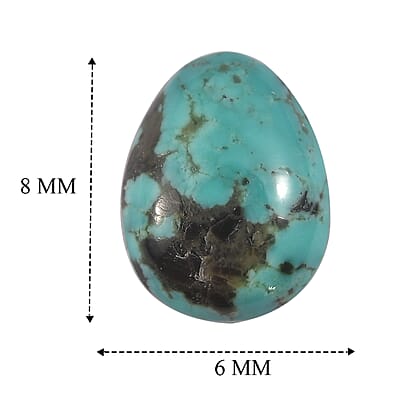 Blue Moon Turquoise (Fancy 8x6 mm) 1.17 ctw