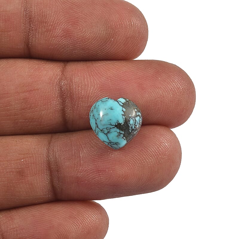 AA Blue Moon Turquoise (Hrt 11 mm) 3.93 ctw
