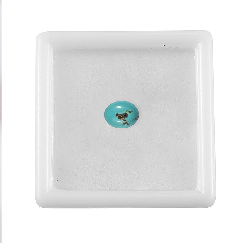 Blue Moon Turquoise (Ovl 10x8 mm) 2.68 ctw
