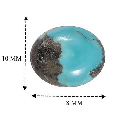 AA Blue Moon Turquoise (Ovl 10x8 mm) 2.03 ctw