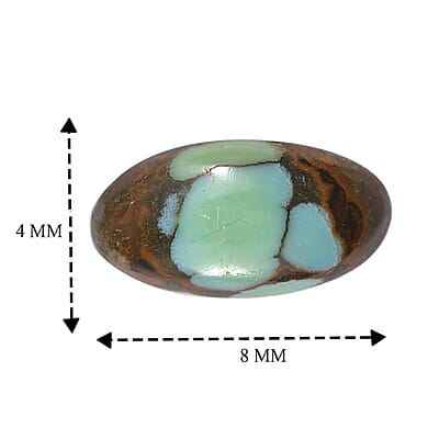 Blue Moon Turquoise Set of 2 (Ovl 8x4 mm) 0.98 ctw