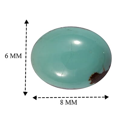 Blue Moon Turquoise (Ovl 8x6 mm) 0.90 ctw