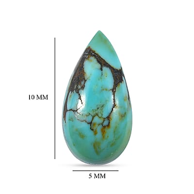 Blue Moon Turquoise (Pear 10x5 mm) 0.88 ctw