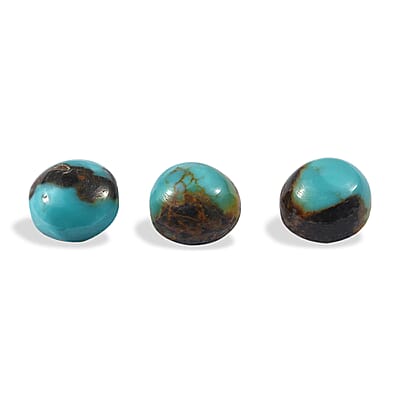 Blue Moon Turquoise Set of 3 (Rnd 5 mm) 1.60 ctw