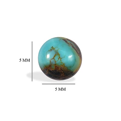 Blue Moon Turquoise Set of 3 (Rnd 5 mm) 1.60 ctw