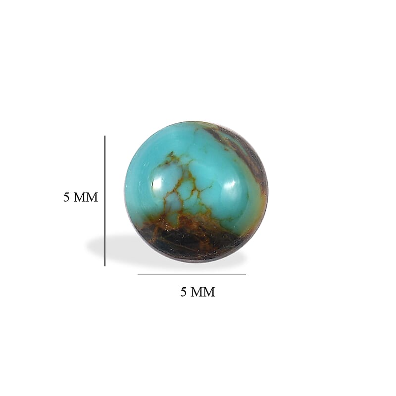 Blue Moon Turquoise Set of 3 (Rnd 5 mm) 1.60 ctw