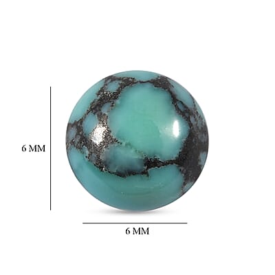 AA Blue Moon Turquoise (Rnd 6 mm) 0.78 ctw