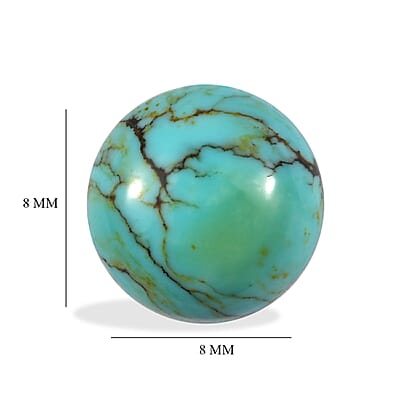 Blue Moon Turquoise (Rnd 8 mm) 1.62 ctw