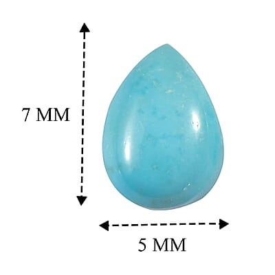 Blue Ridge Turquoise Set of 3 (Pear 7x5 mm) 2.12 ctw