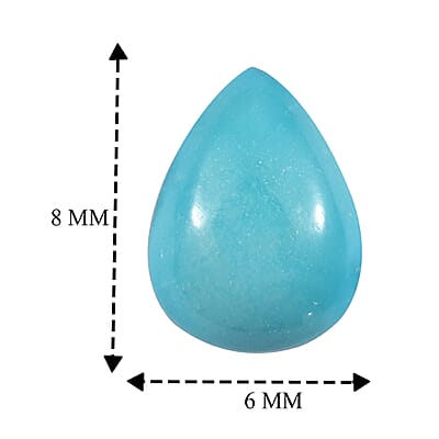 Blue Ridge Turquoise (Pear 8x6 mm) 1.37 ctw