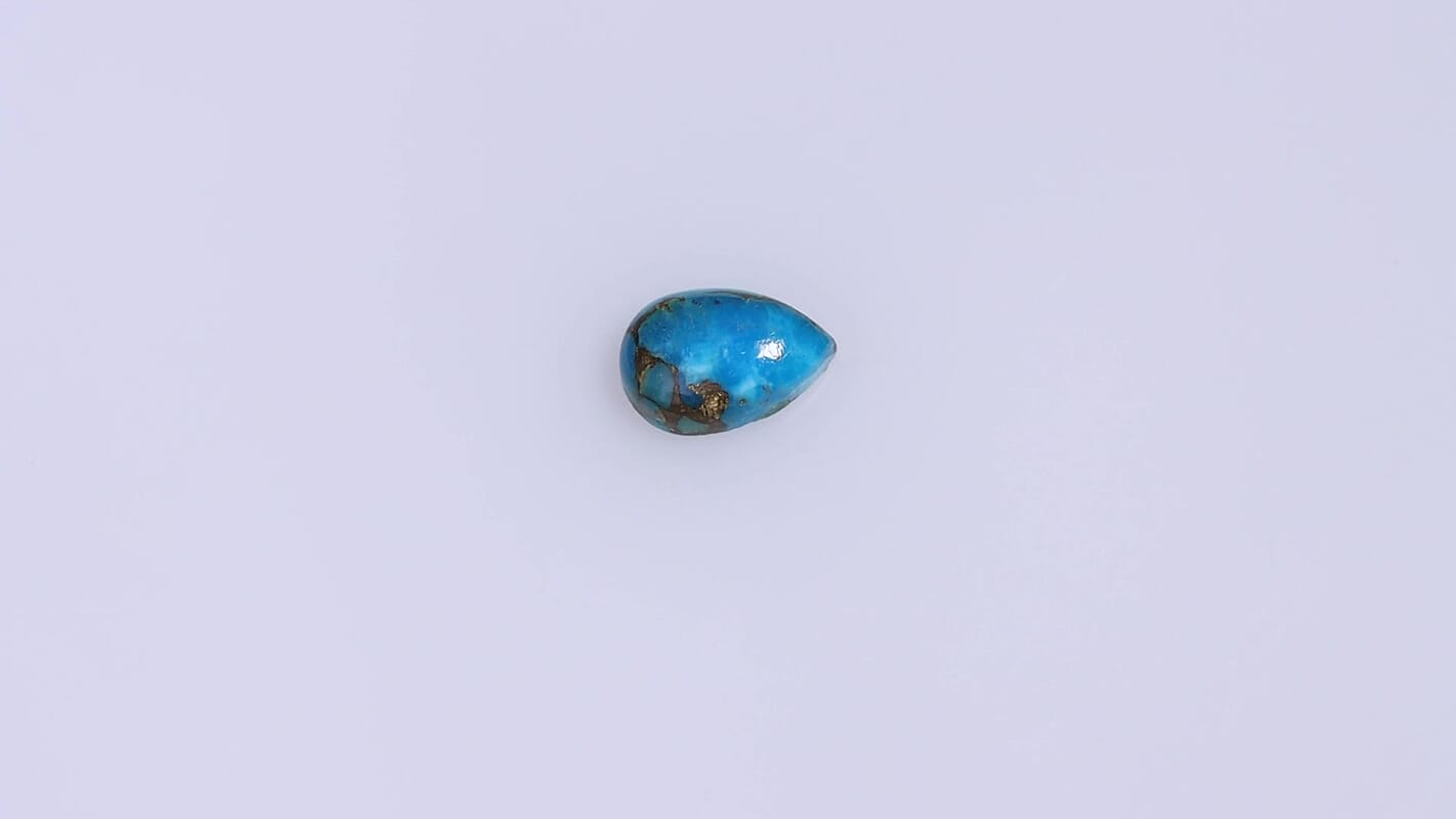 Blue Turquoise (Pear 9x6 mm) 1.05 ctw