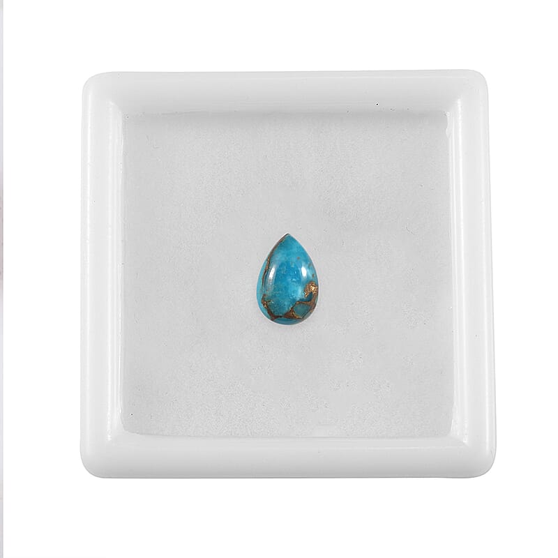 Blue Turquoise (Pear 9x6 mm) 1.05 ctw
