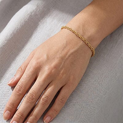 10K Yellow Gold  Bracelet (Size - 7.25),  Gold Wt. 1.5 g