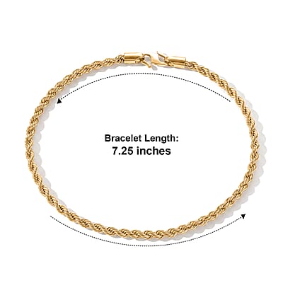 10K Yellow Gold  Bracelet (Size - 7.25),  Gold Wt. 1.5 g