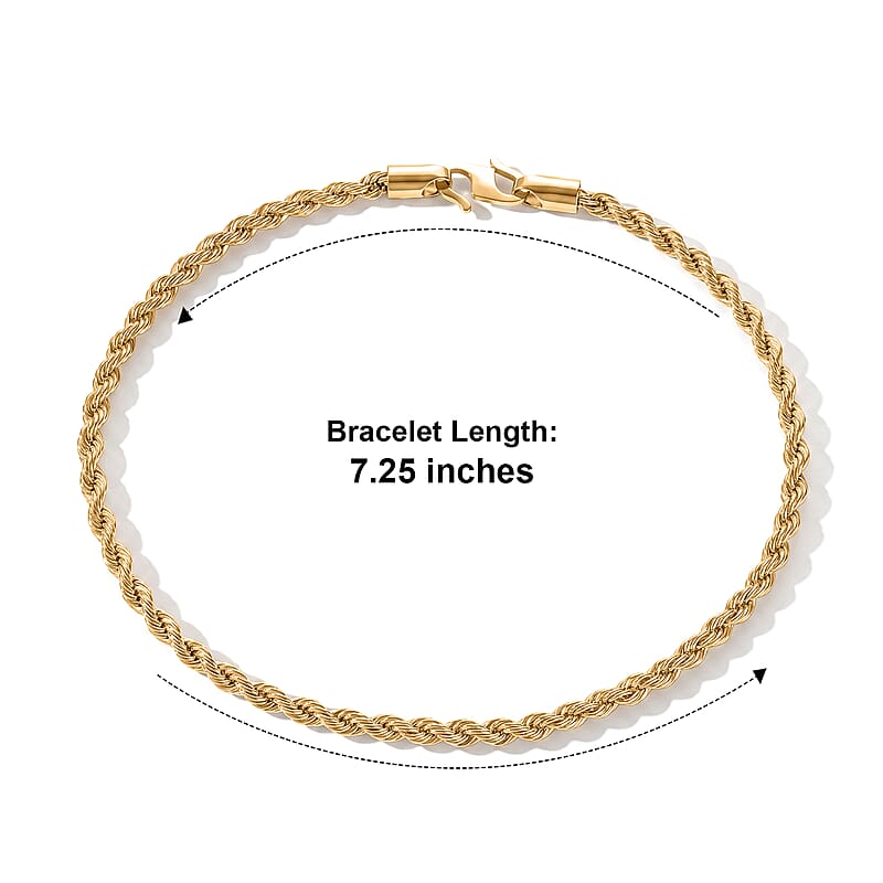 10K Yellow Gold  Bracelet (Size - 7.25),  Gold Wt. 1.5 g