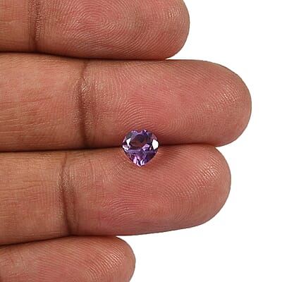 Bolivian Amethyst Set of 3 (Hrt 6 mm) 2.13 ctw