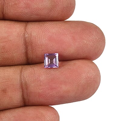 Bolivian Amethyst Set of 2 (Sqr 5 mm) 1.11 ctw