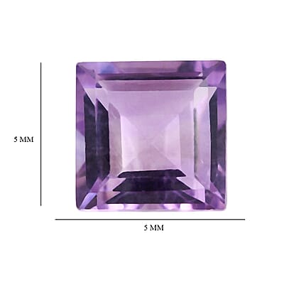 Bolivian Amethyst Set of 2 (Sqr 5 mm) 1.11 ctw
