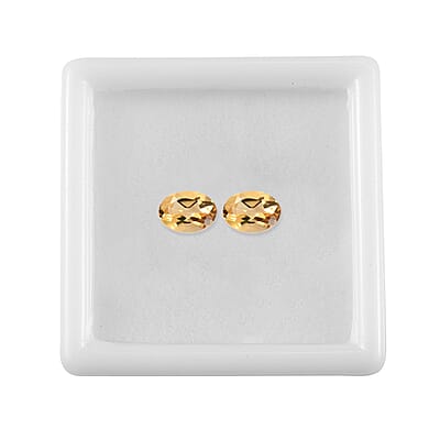 Citrine Set of 2 (Ovl 7x5 mm) 1.11 ctw
