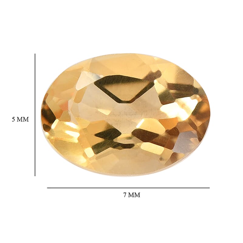 Citrine Set of 2 (Ovl 7x5 mm) 1.11 ctw