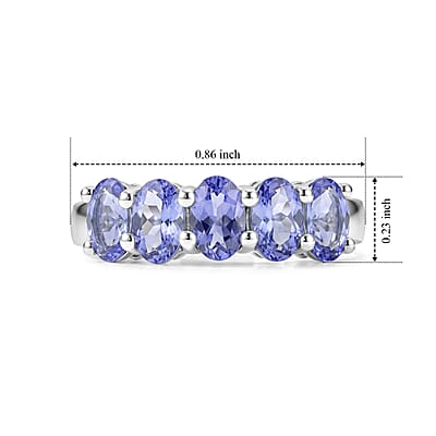 Tanzanite 2.00 ctw Ring in Sterling Silver (Size 7.0)