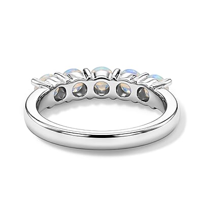 Five Sphere Moonstone 1.25 ctw Ring in Sterling Silver (Size 8)