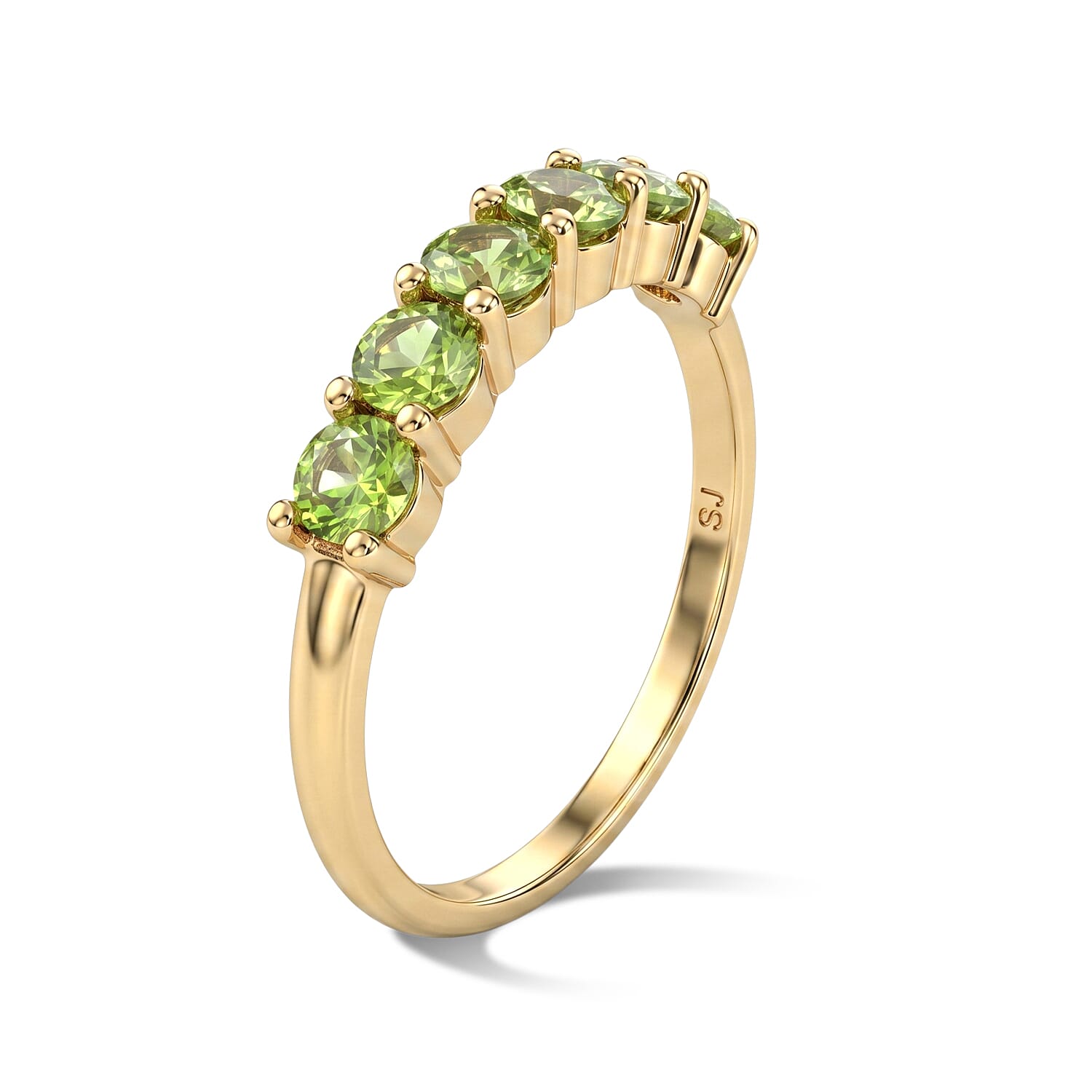 Hebei Peridot 0.60 ctw Ring in Sterling Silver (Size 6.0)