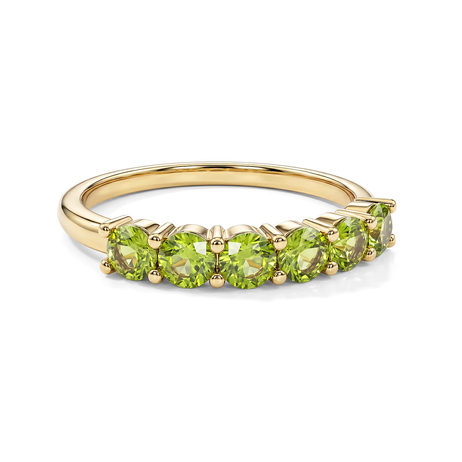 Hebei Peridot 0.60 ctw Ring in Sterling Silver (Size 7.0)