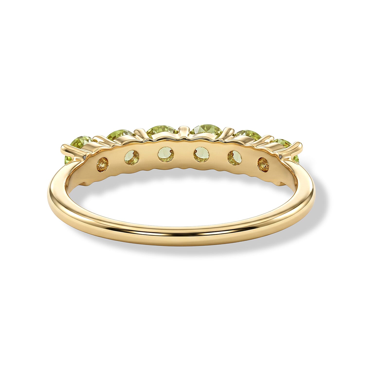 Hebei Peridot 0.60 ctw Ring in Sterling Silver (Size 7.0)
