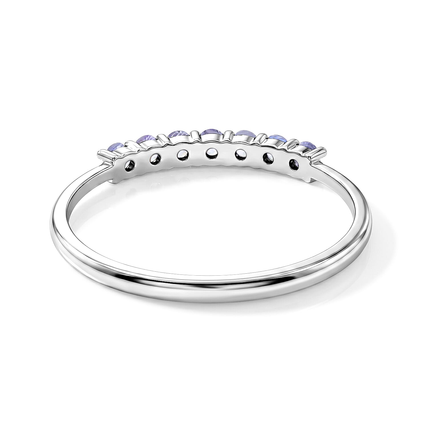 Tanzanite 0.15 ctw Ring in Sterling Silver (Size 8.0)