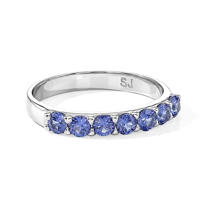 Tanzanite Ring in Sterling Silver (Size 9.0)
