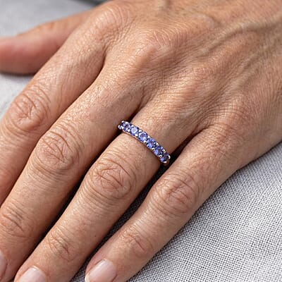Tanzanite Ring in Sterling Silver (Size 9.0)