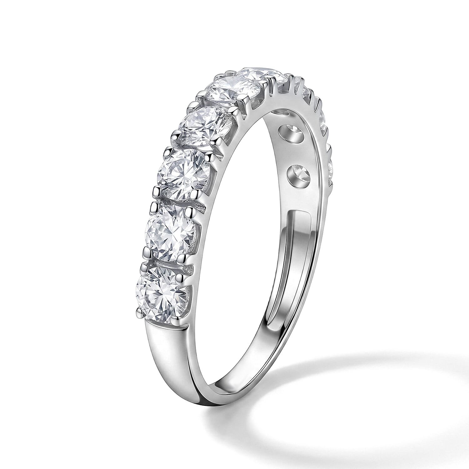 Simulated Diamond 2.25 ctw Ring in Sterling Silver (Size 11.0)