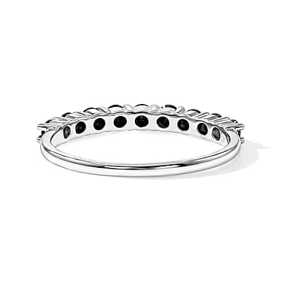 Black Onyx 0.60 ctw Ring in Sterling Silver (Size 8.0)