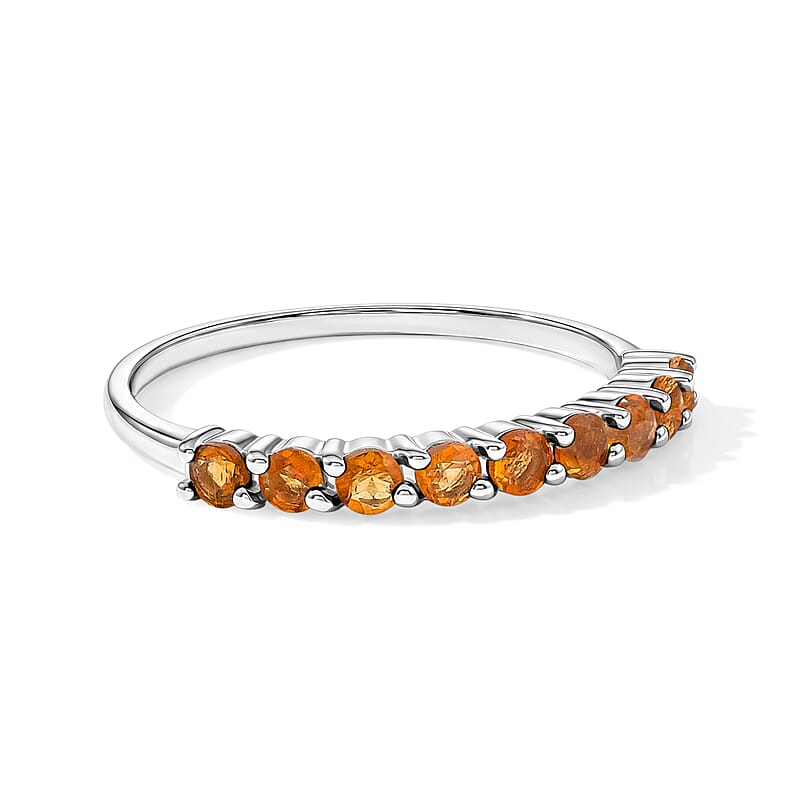Brazilian Citrine 0.60 ctw Ring in Sterling Silver (Size 8.0)
