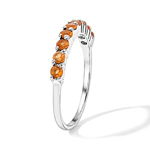 Brazilian Citrine 0.60 ctw Ring in Sterling Silver (Size 8.0)
