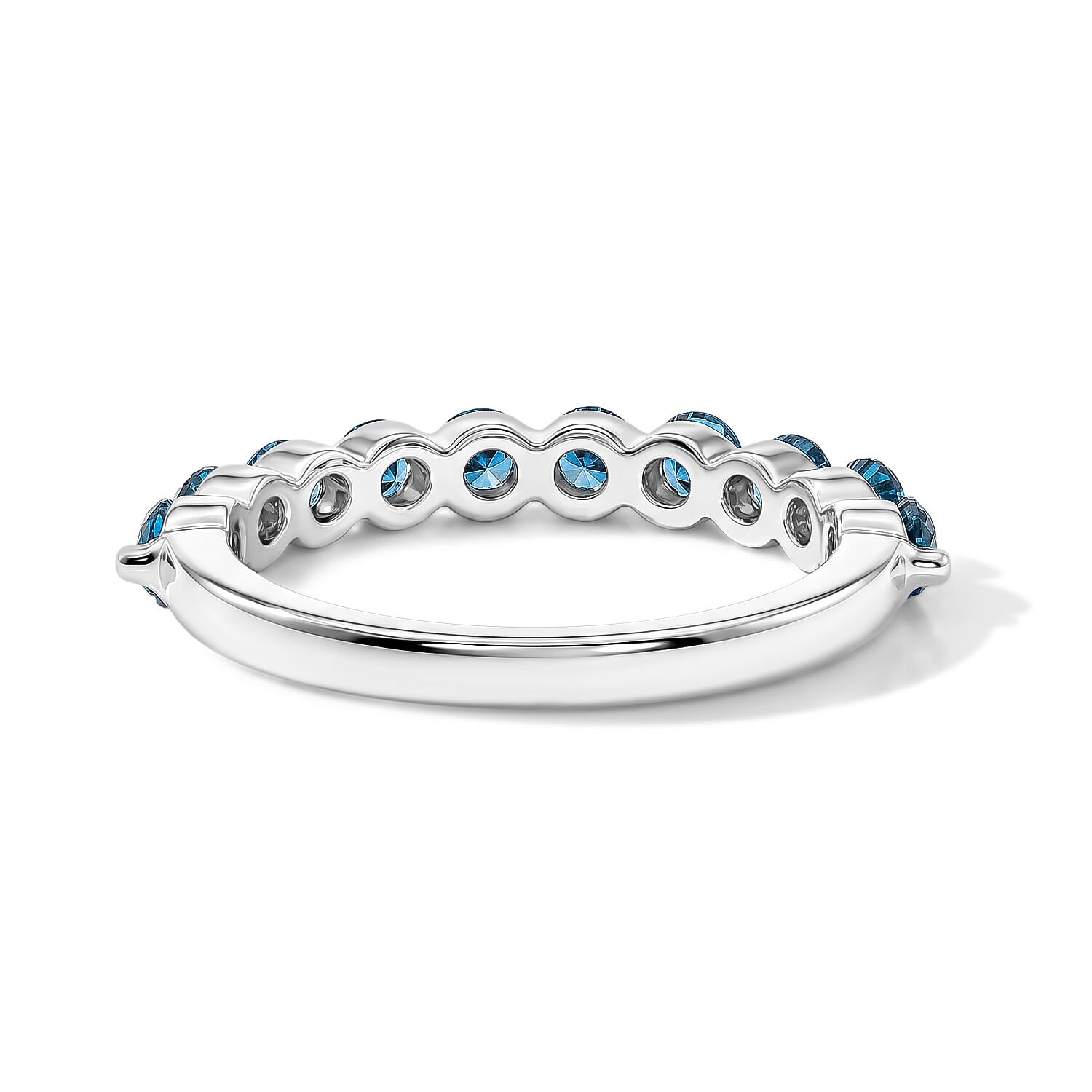 Teal Quartz 0.90 ctw Ring in Sterling Silver (Size 7.0)