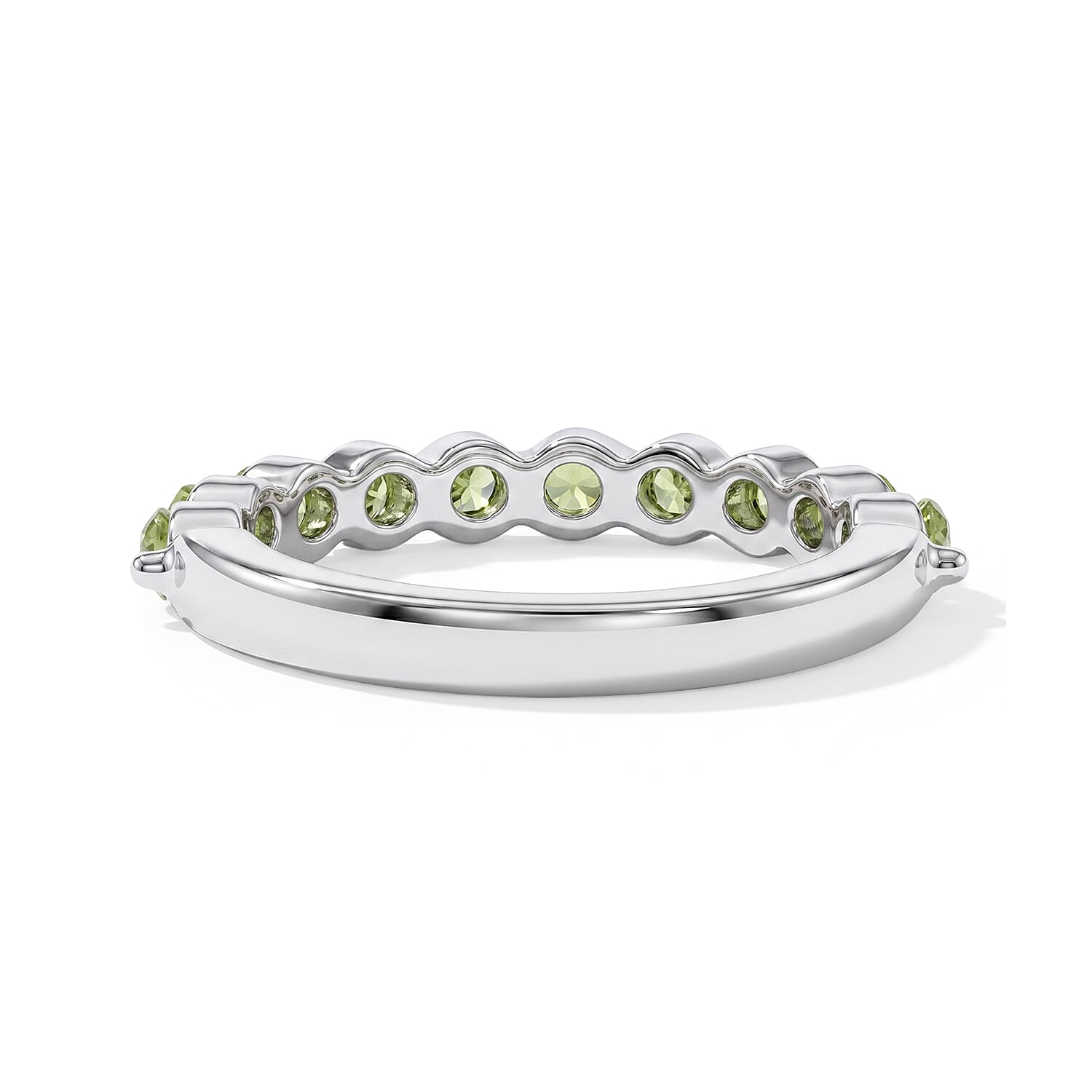 Hebei Peridot 0.90 ctw Ring in Sterling Silver (Size 9.0)