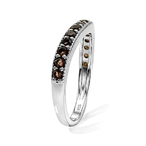 Smoky Quartz 0.35 ctw Ring in Sterling Silver (Size 7.0)