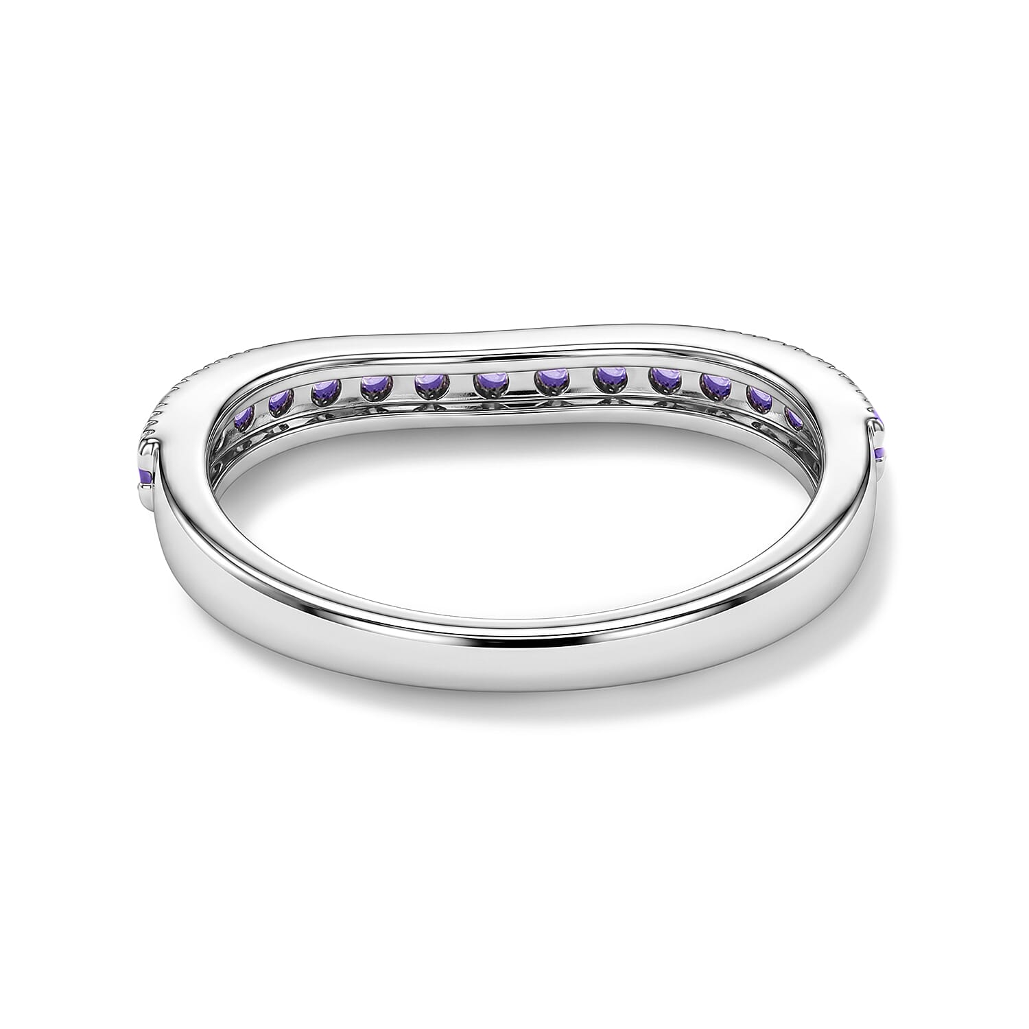 Amethyst 0.35 ctw Ring in Sterling Silver (Size 7.0)