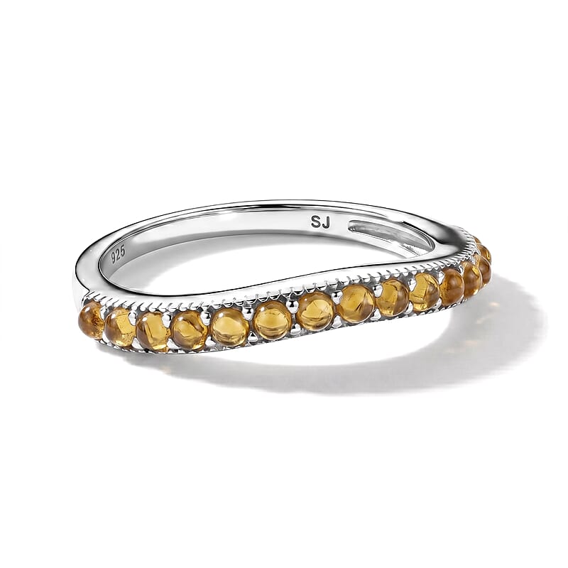 Brazilian Citrine 0.35 ctw Ring in Sterling Silver (Size 8.0)