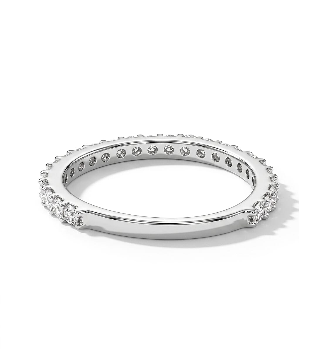 Simulated Diamond Ring in Sterling Silver (Size 9.0) image number 2