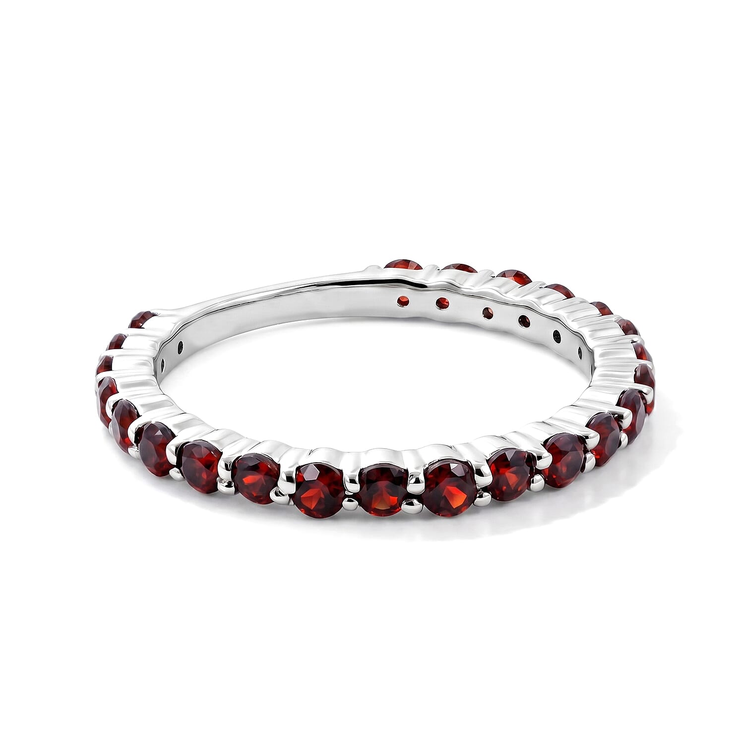 Mozambique Garnet 0.55 ctw Ring in Sterling Silver (Size 5.0)