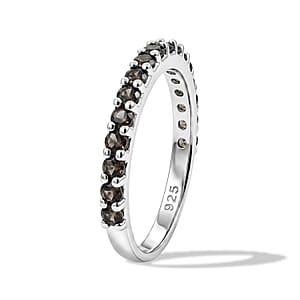 Smoky Quartz 0.40 ctw Ring in Sterling Silver (Size 6.0)