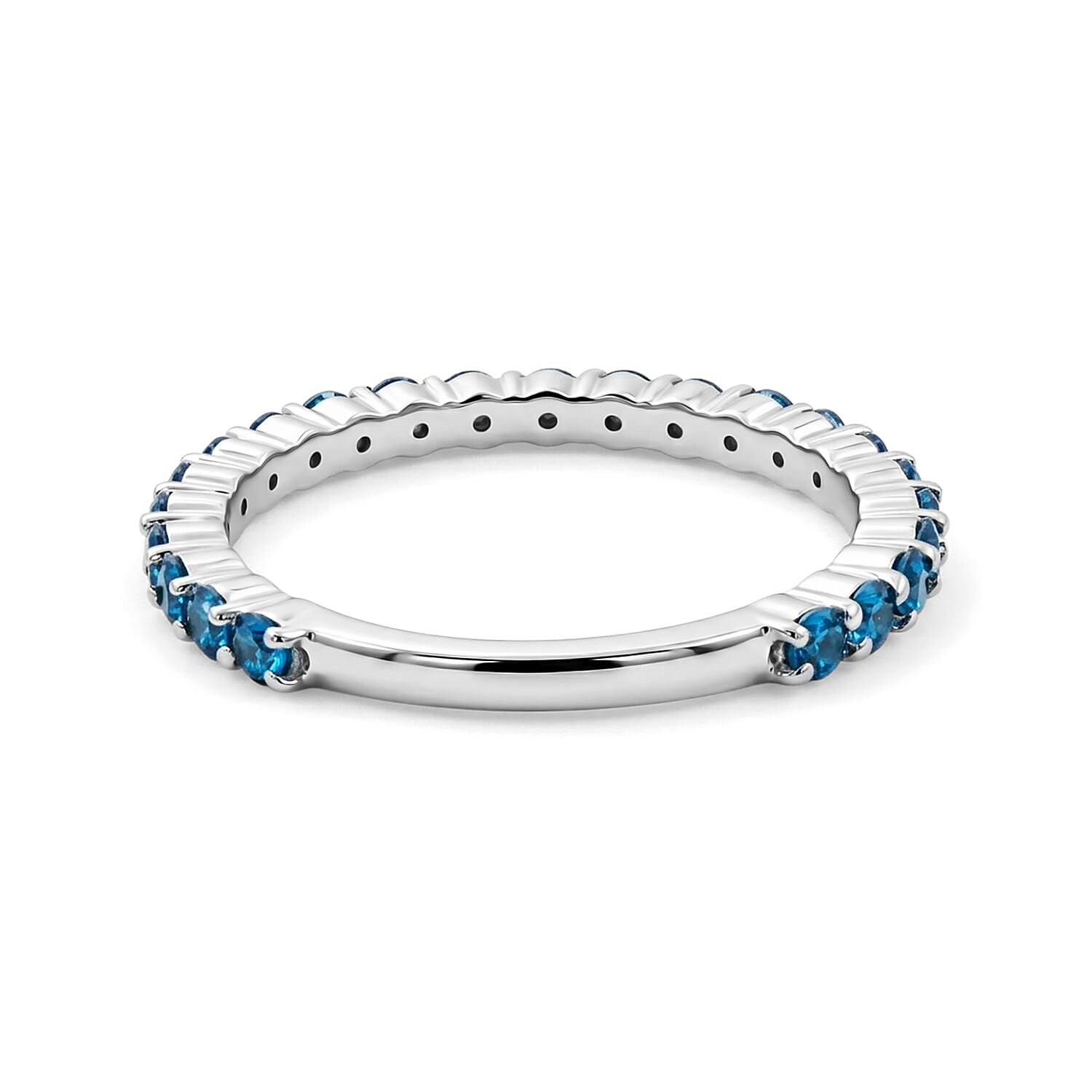 Blue Topaz 0.55 ctw Ring in Sterling Silver (Size 6.5)