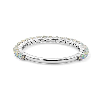 White Moonstone 0.55 ctw Ring in Sterling Silver (Size 9.0)