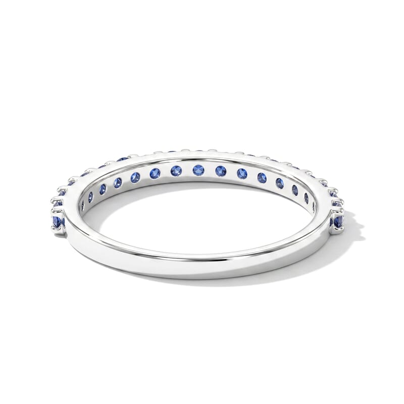 Blue Sapphire 0.40 ctw Ring in Sterling Silver (Size 9.0)